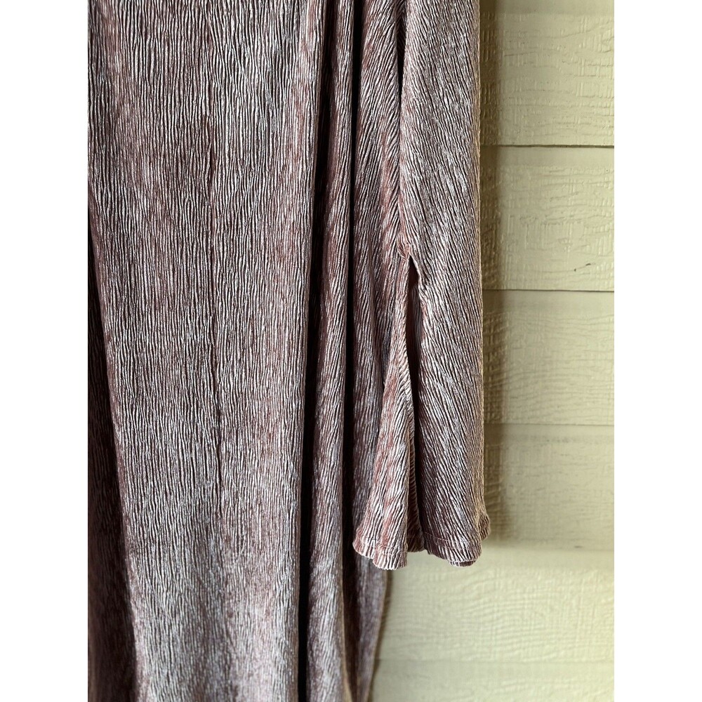 Eloquii womens Velvet Open Back Knit Short Mini Dress size 24 Salmon Pink - Picture 7 of 10